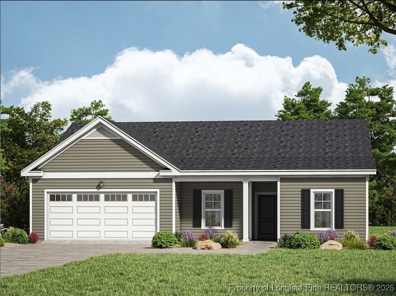 front view of a house and a yard