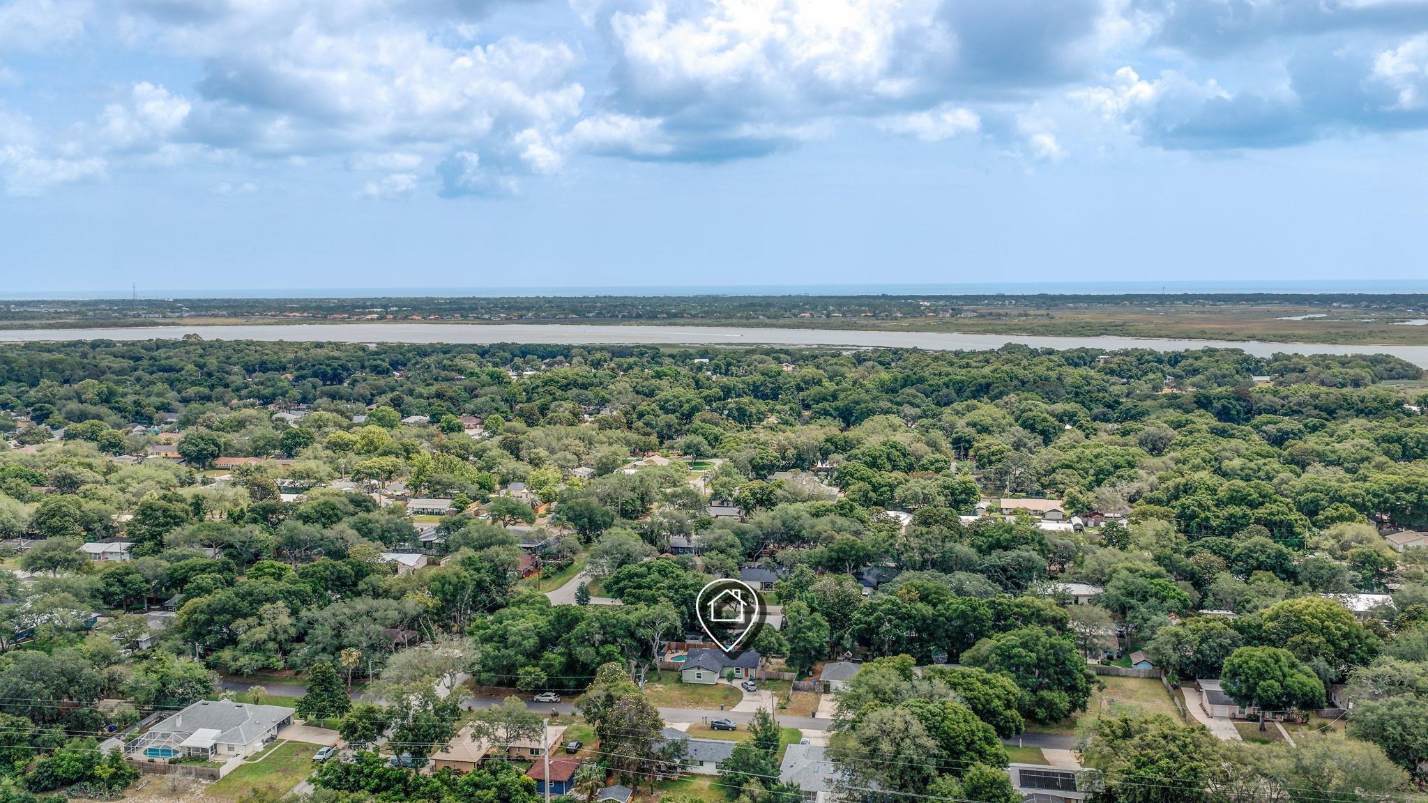 507 Gentian Road St. Augustine, FL 32086 - Photo 59 of 82 an aerial view of a city with lots of residential buildings