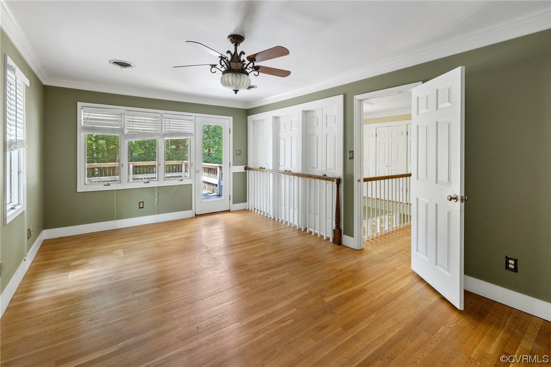 3828 Timber Ridge Road Midlothian, VA 23112 - Photo 18 of 34 a view of empty room with wooden floor and fan