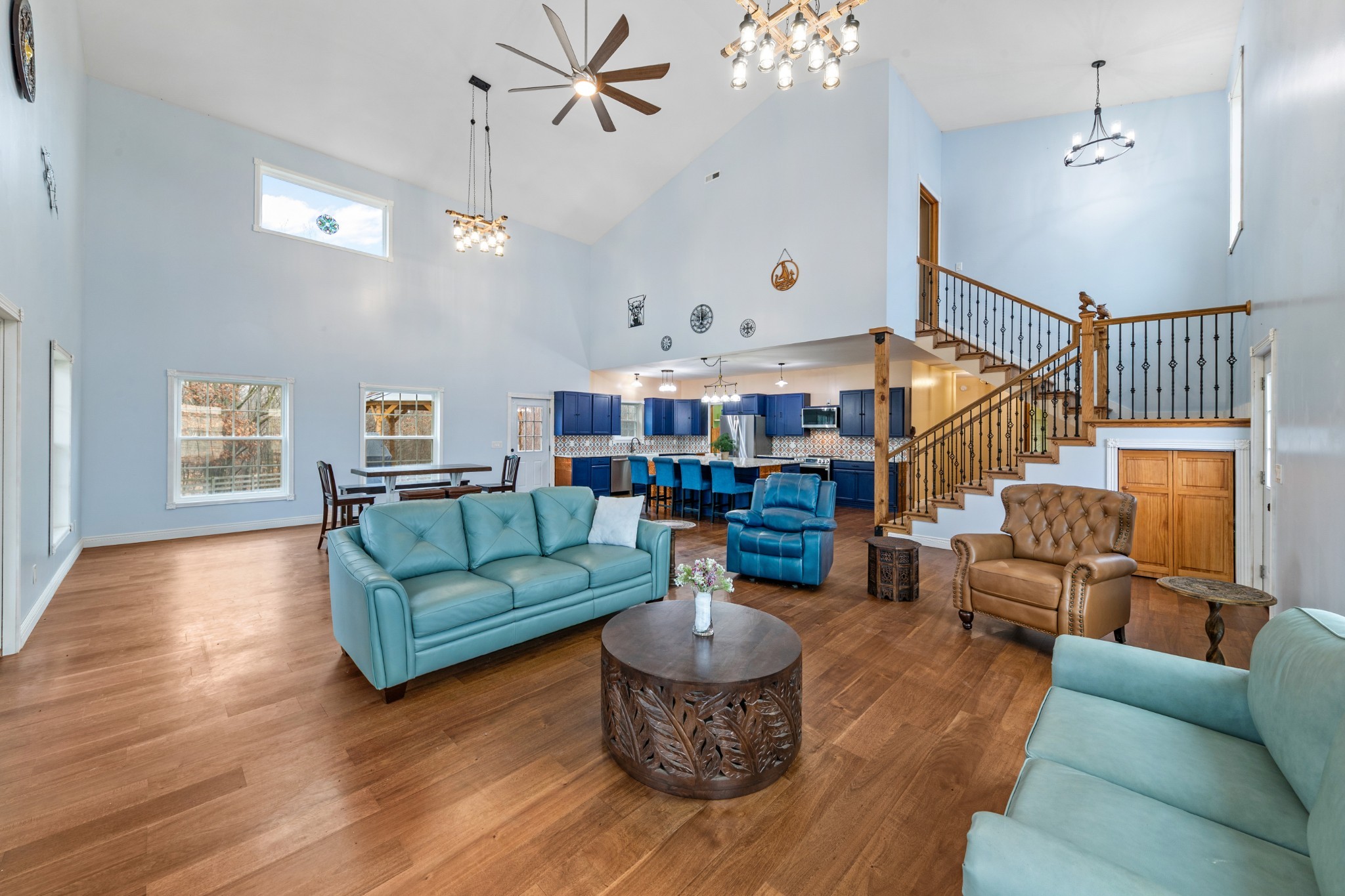1221 Johnson Branch Road Pulaski, TN 38478 - Photo 16 of 99 a living room with furniture and wooden floor