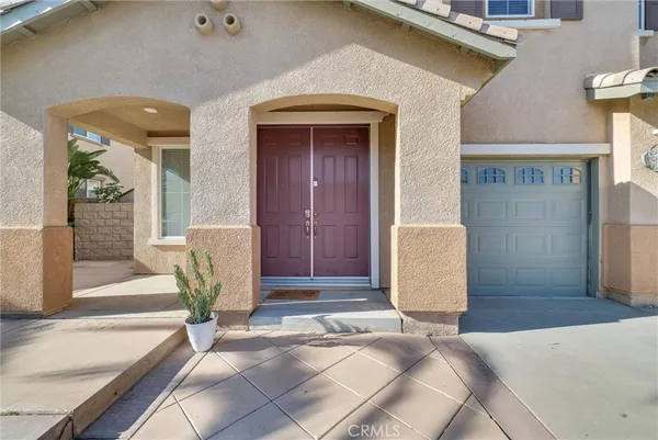 a view of front door of house