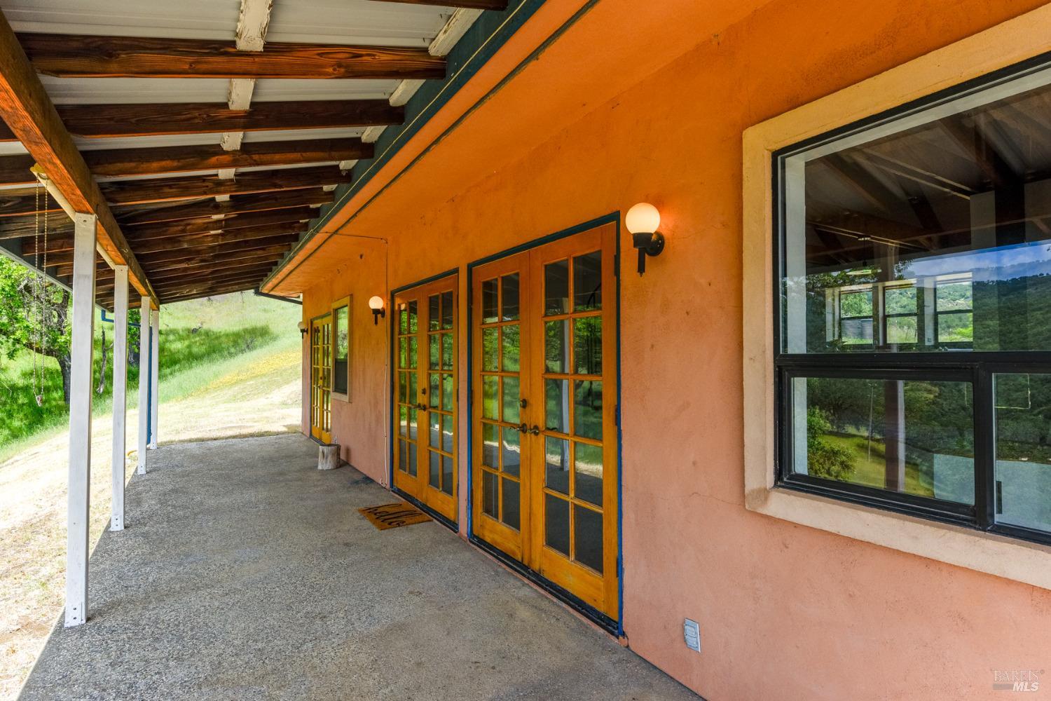 4610 Feliz Creek Road Hopland, CA 95449 - Photo 15 of 44 a view of a porch