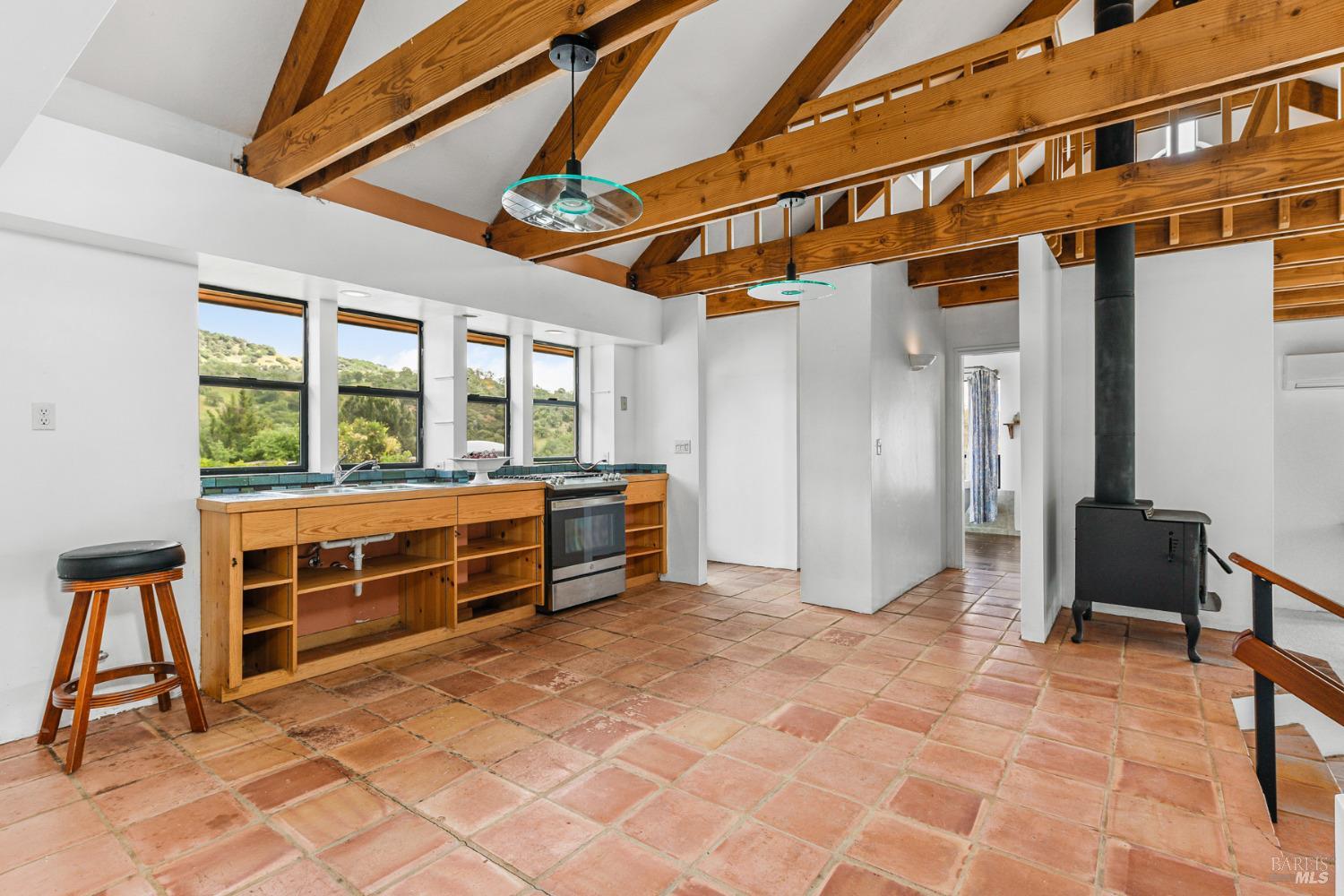 4610 Feliz Creek Road Hopland, CA 95449 - Photo 17 of 44 a view of an empty room with a window