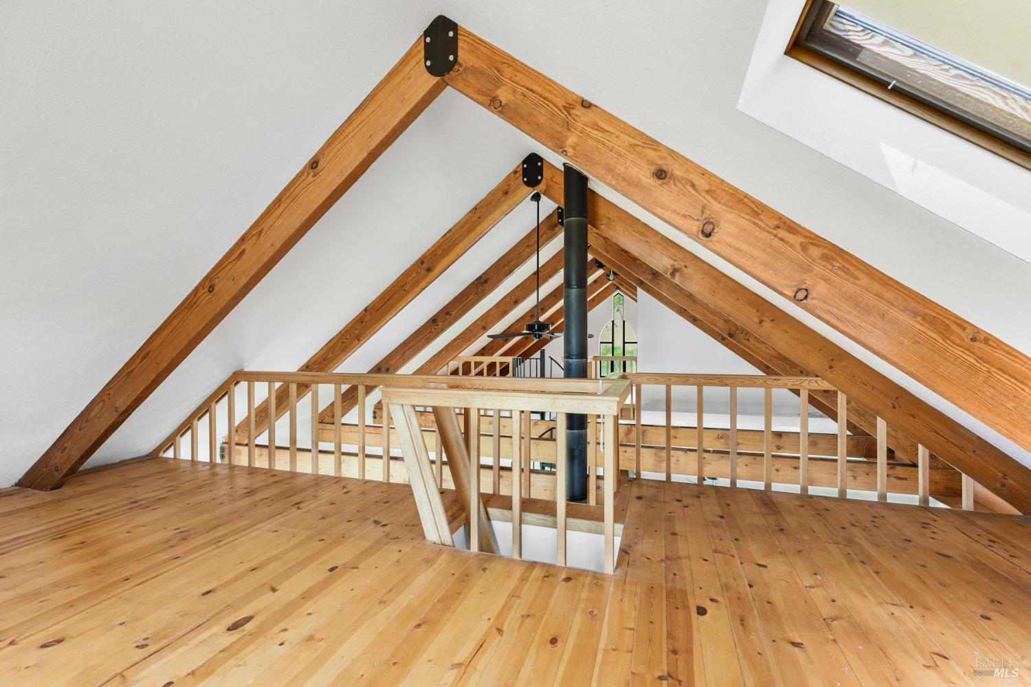 4610 Feliz Creek Road Hopland, CA 95449 - Photo 34 of 44 a view of wooden balcony with a ocean