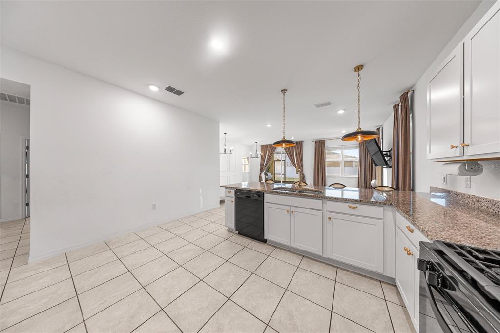 7664 Southwest 63rd Lane Road Ocala, FL 34474 - Photo 8 of 27 a kitchen with stainless steel appliances granite countertop a sink counter space cabinets and a window