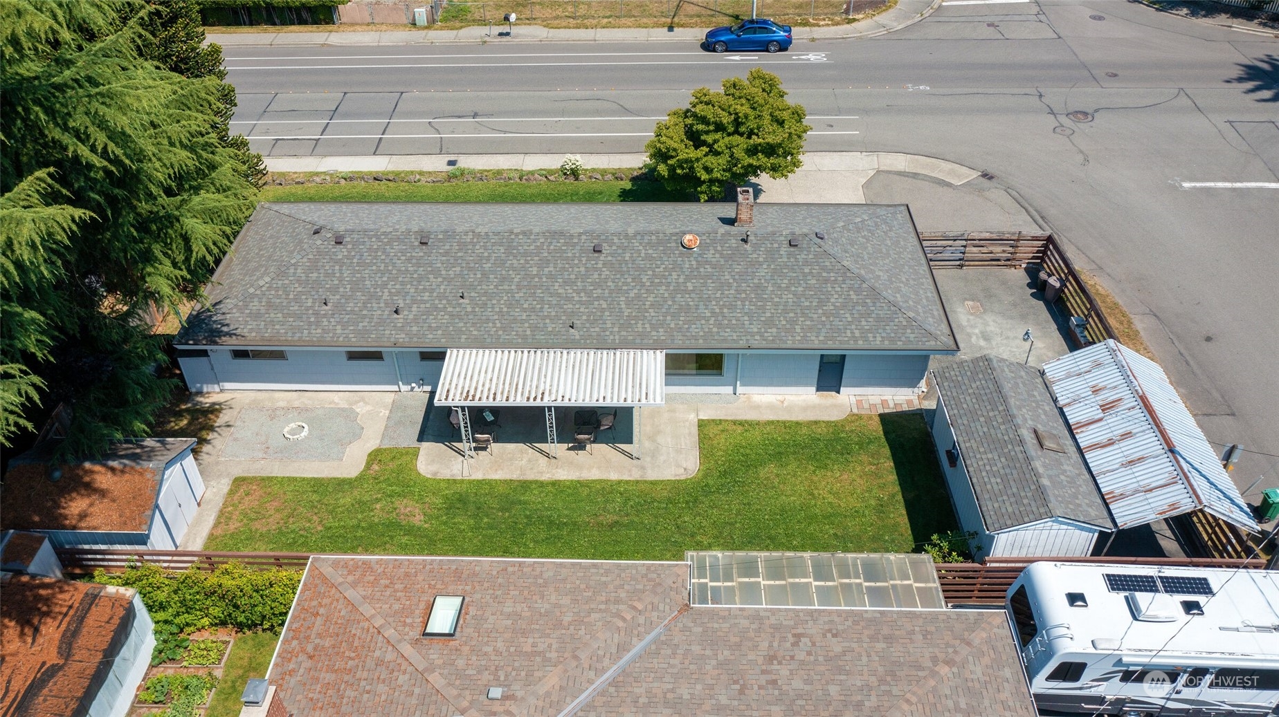 2309 Edmonds Avenue Northeast Renton, WA 98056 - Photo 30 of 35 an aerial view of a house with a yard