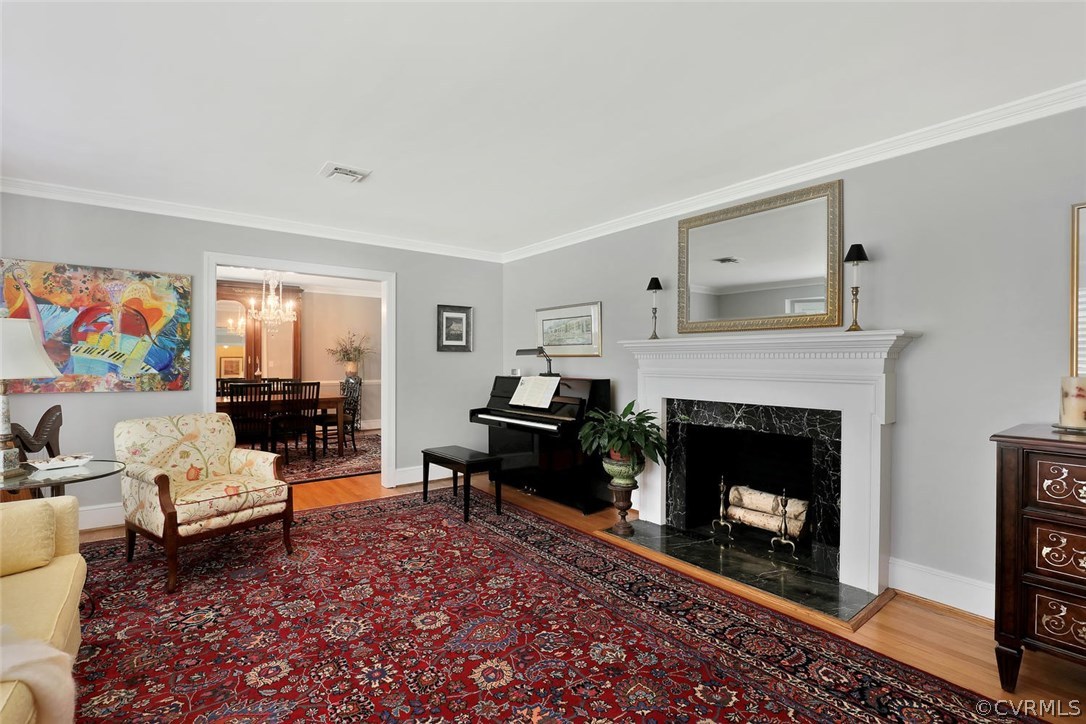8805 Sierra Road Henrico, VA 23229 - Photo 9 of 36 One of two fireplaces - this one is wood-burning