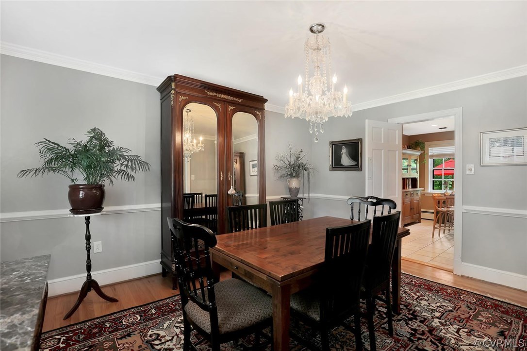 8805 Sierra Road Henrico, VA 23229 - Photo 10 of 36 Formal Dining is graced with beautiful moldings an