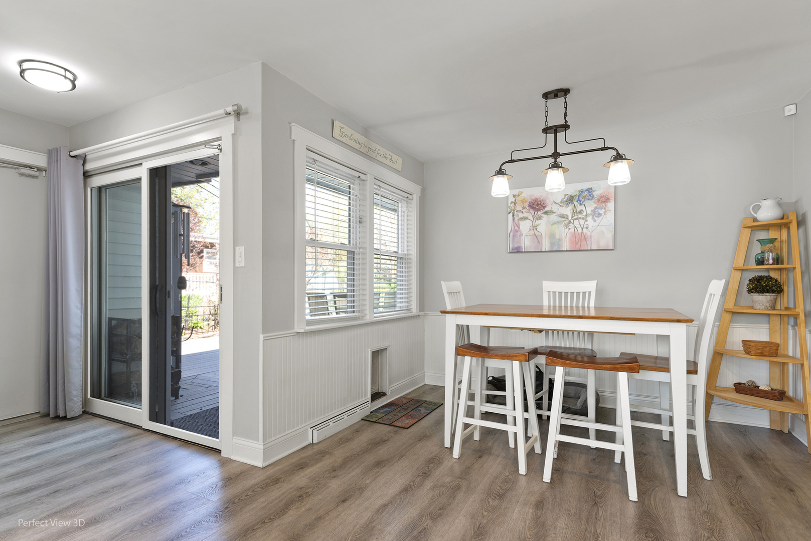 1422 Hillview Road Homewood, IL 60430 - Photo 10 of 34 a view of a dining room with furniture wooden floor and chandelier