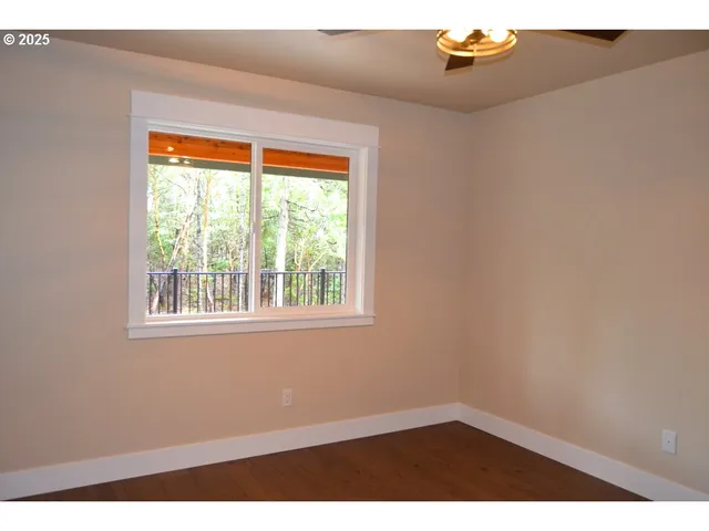 a view of a livingroom with a fan