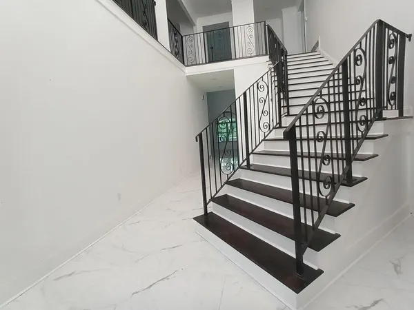 a view of backyard with green space