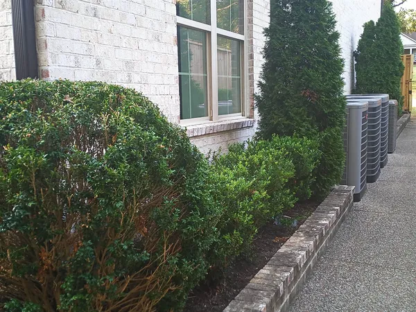 a view of a hallway with stairs