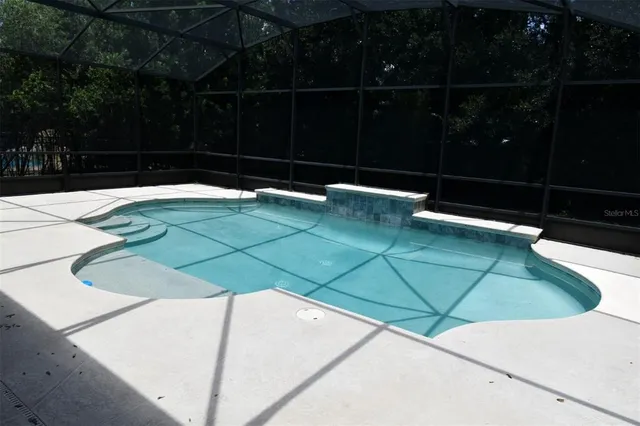 a view of under an umbrella