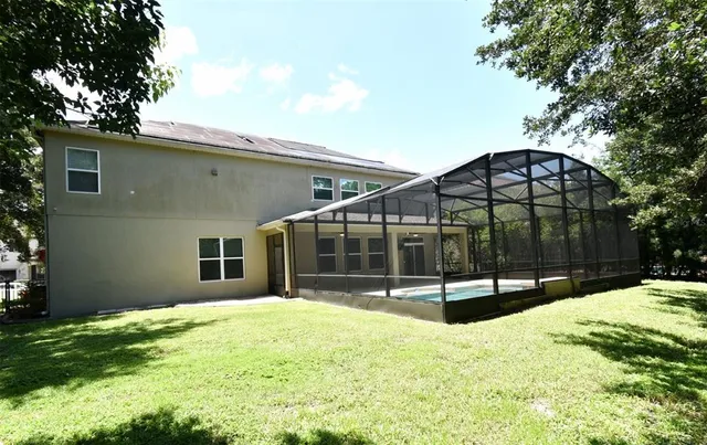 a view of a house with a outdoor space
