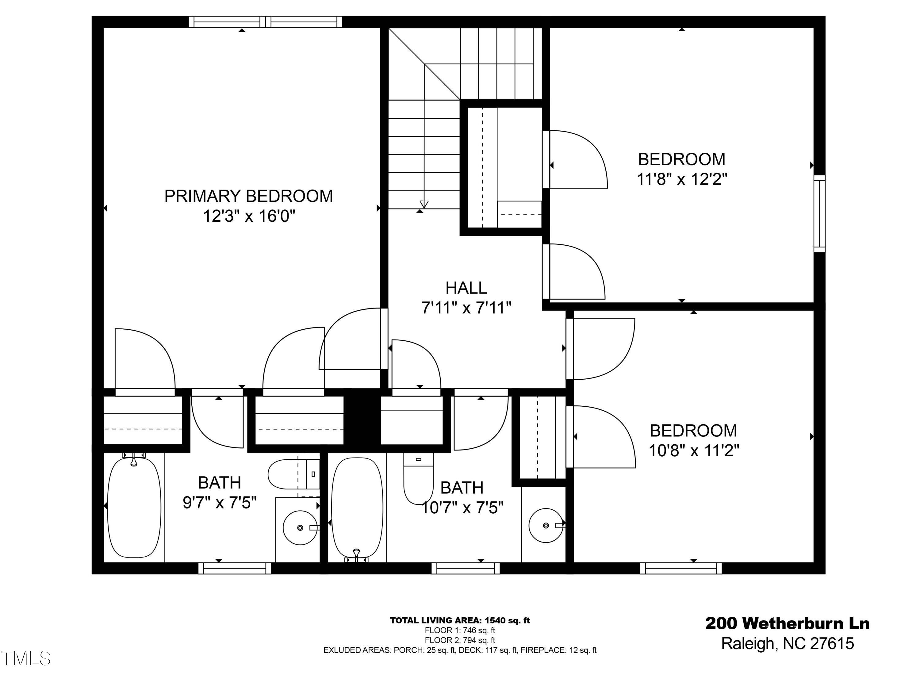 200 Wetherburn Lane Raleigh, NC 27615 - Photo 30 of 30 2-Second Floor