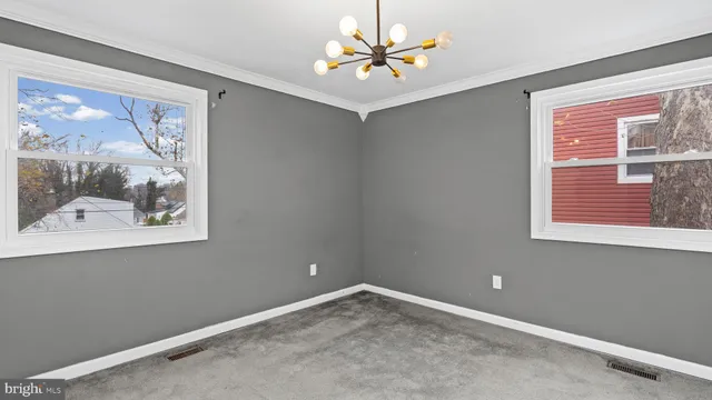 a view of a window in a room