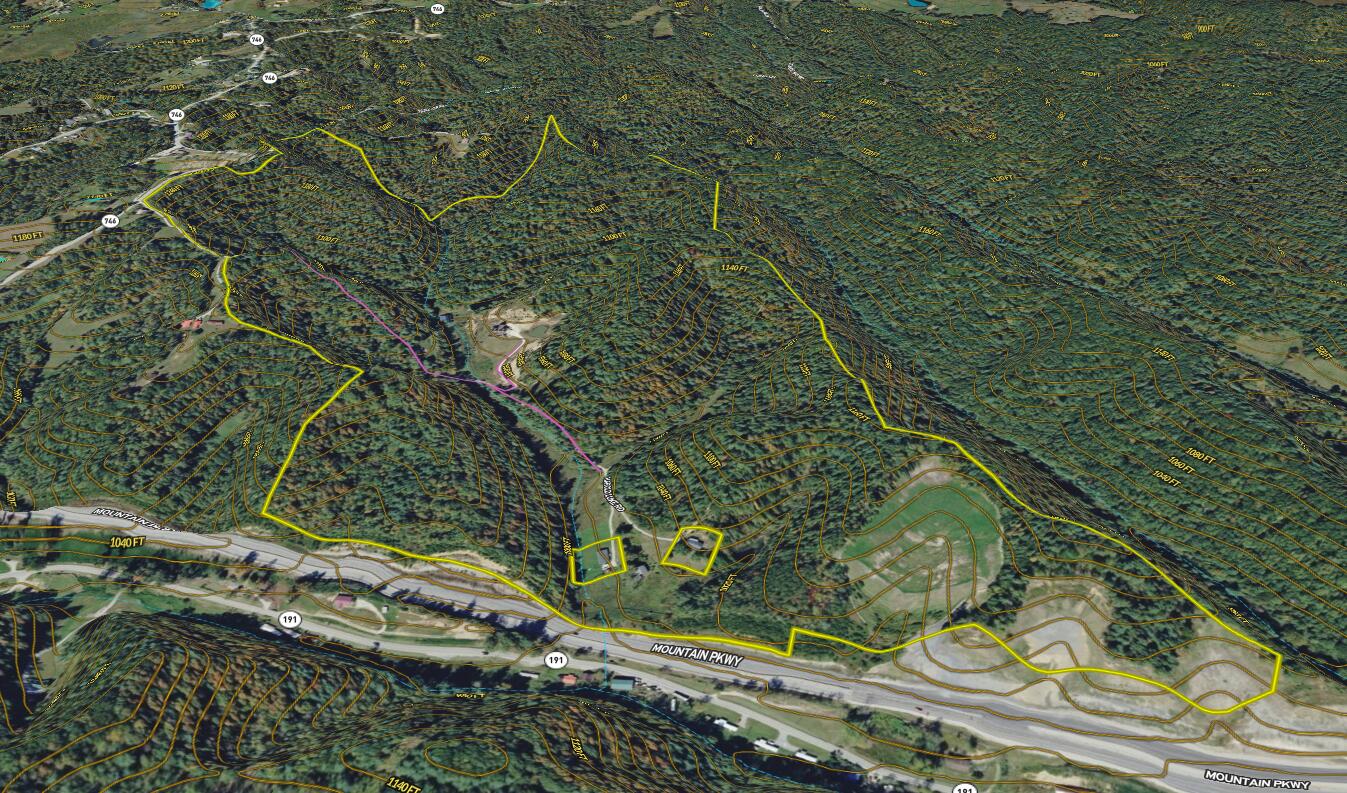 431 Harold Luke Road Campton, KY 41301 - Photo 63 of 82 078 Wolfe 211 Land ID map zoomed in 3D 2