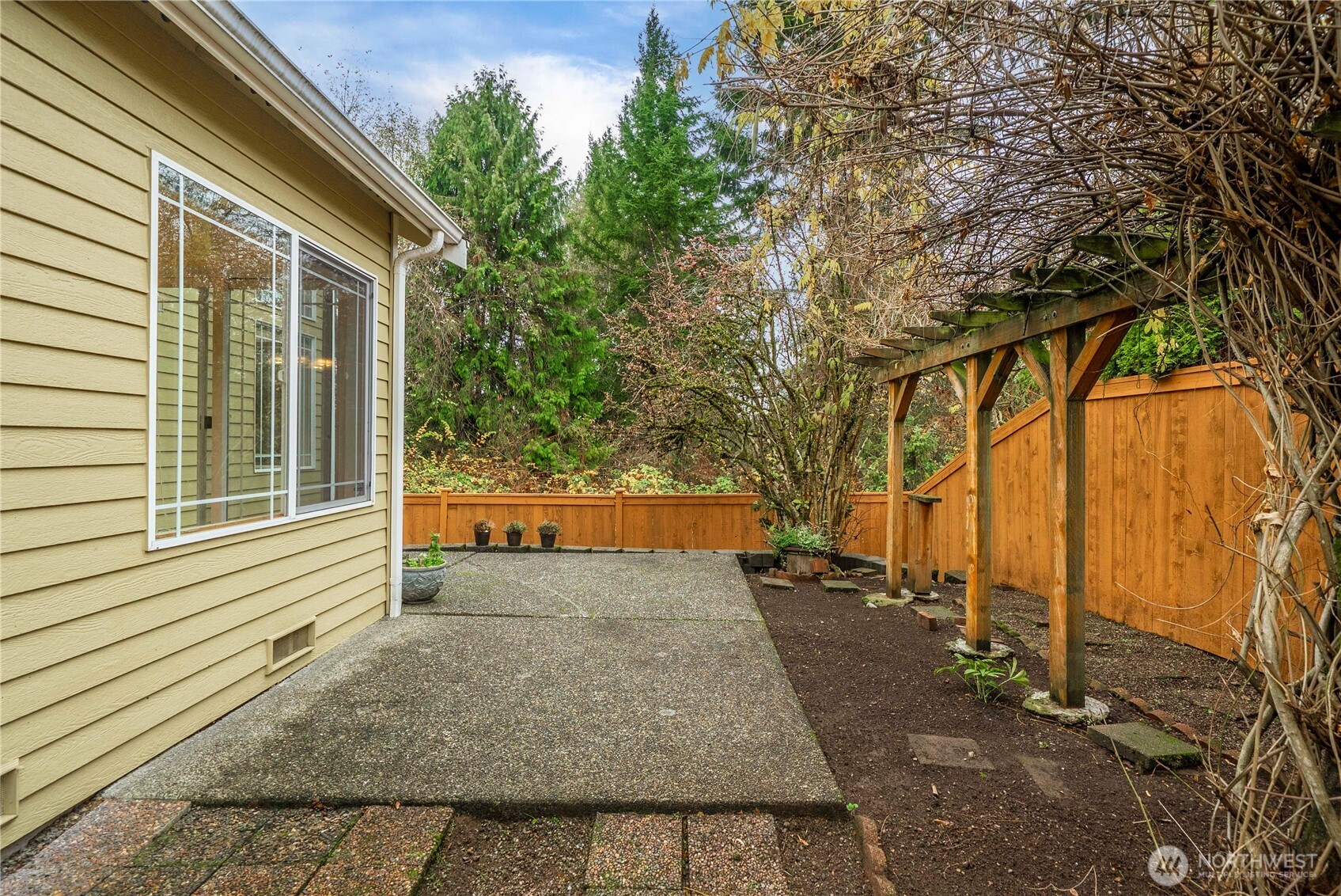 19504 Southeast 24th, Unit B Bothell, WA 98012 - Photo 31 of 34 a view of backyard with green space