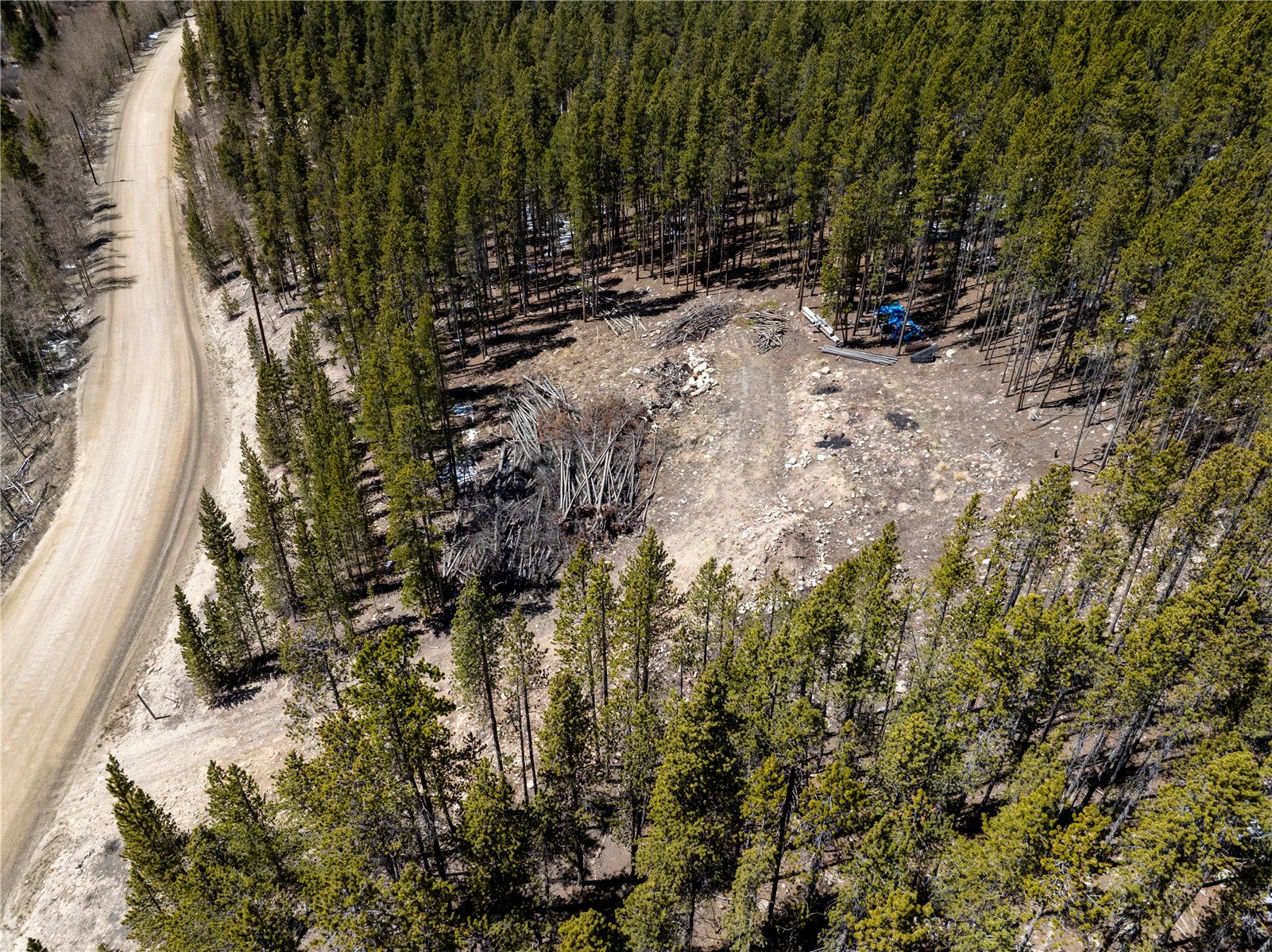 3149 Nugget Road Fairplay, CO 80440 - Photo 35 of 40 Arial View of the Cleared Portion of the Lot