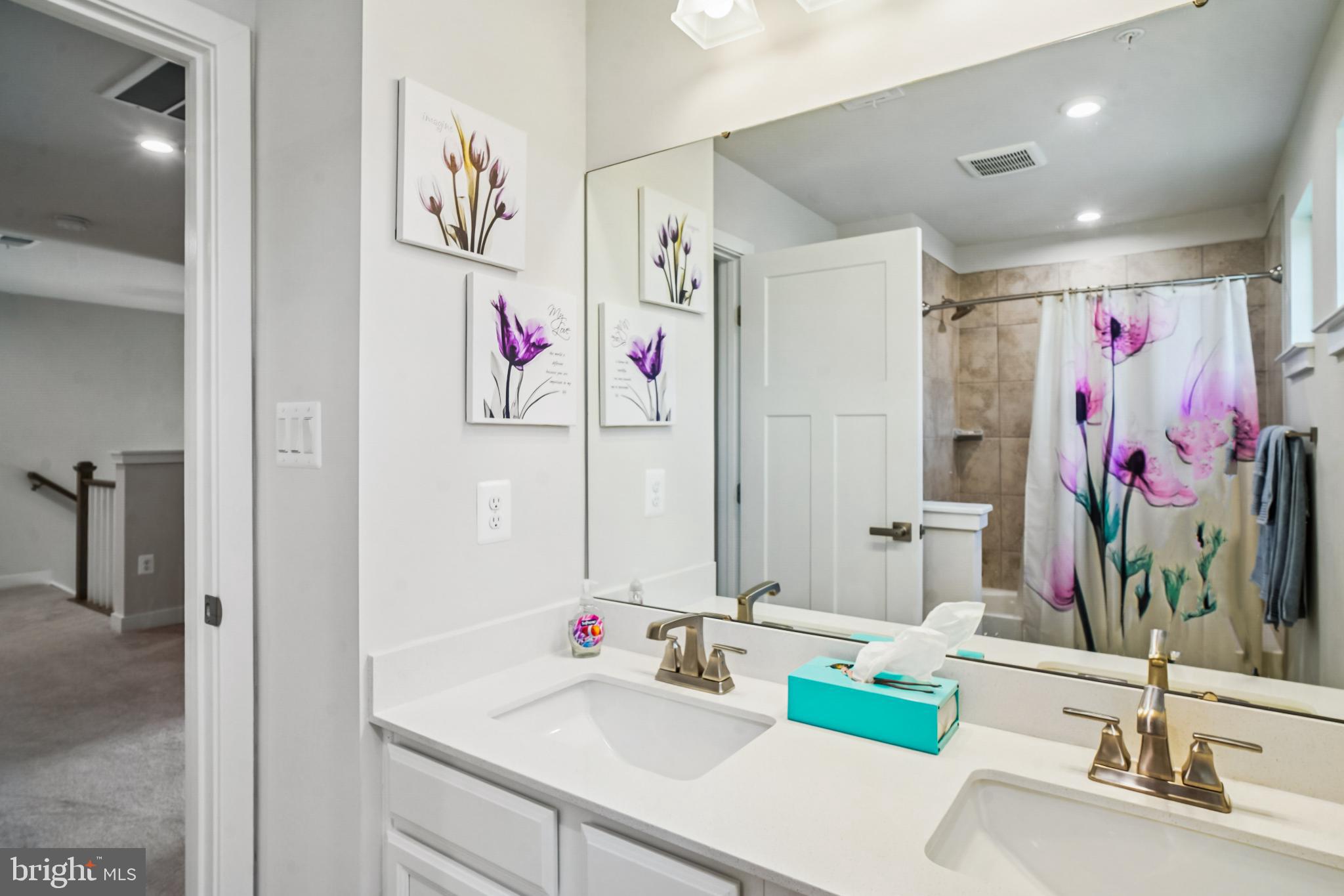 6126 Dock Street Frederick, MD 21703 - Photo 23 of 30 a bathroom with a sink vanity and a mirror