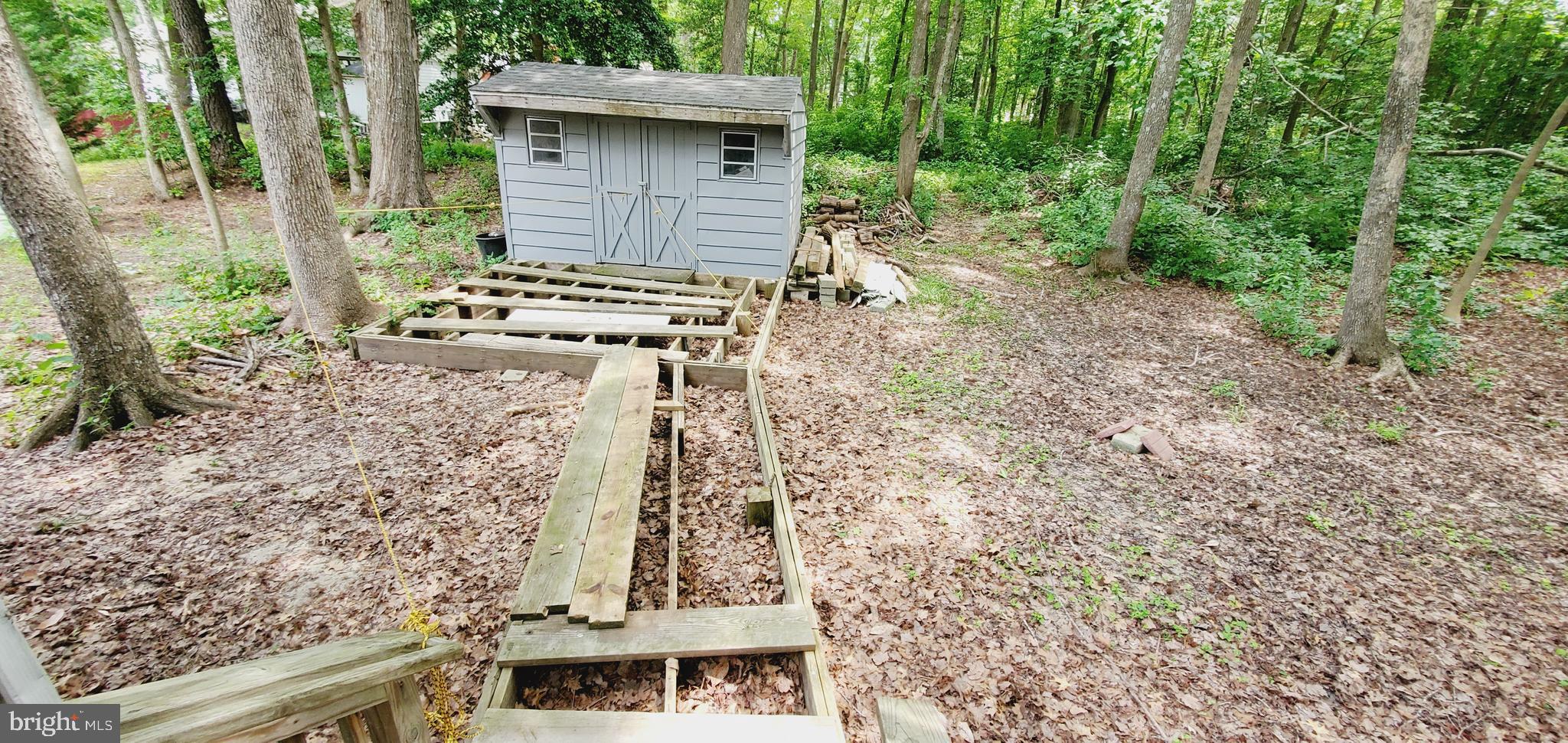 12 Gloucester Road Berlin, MD 21811 - Photo 29 of 29 Back Shed, unfinished decking