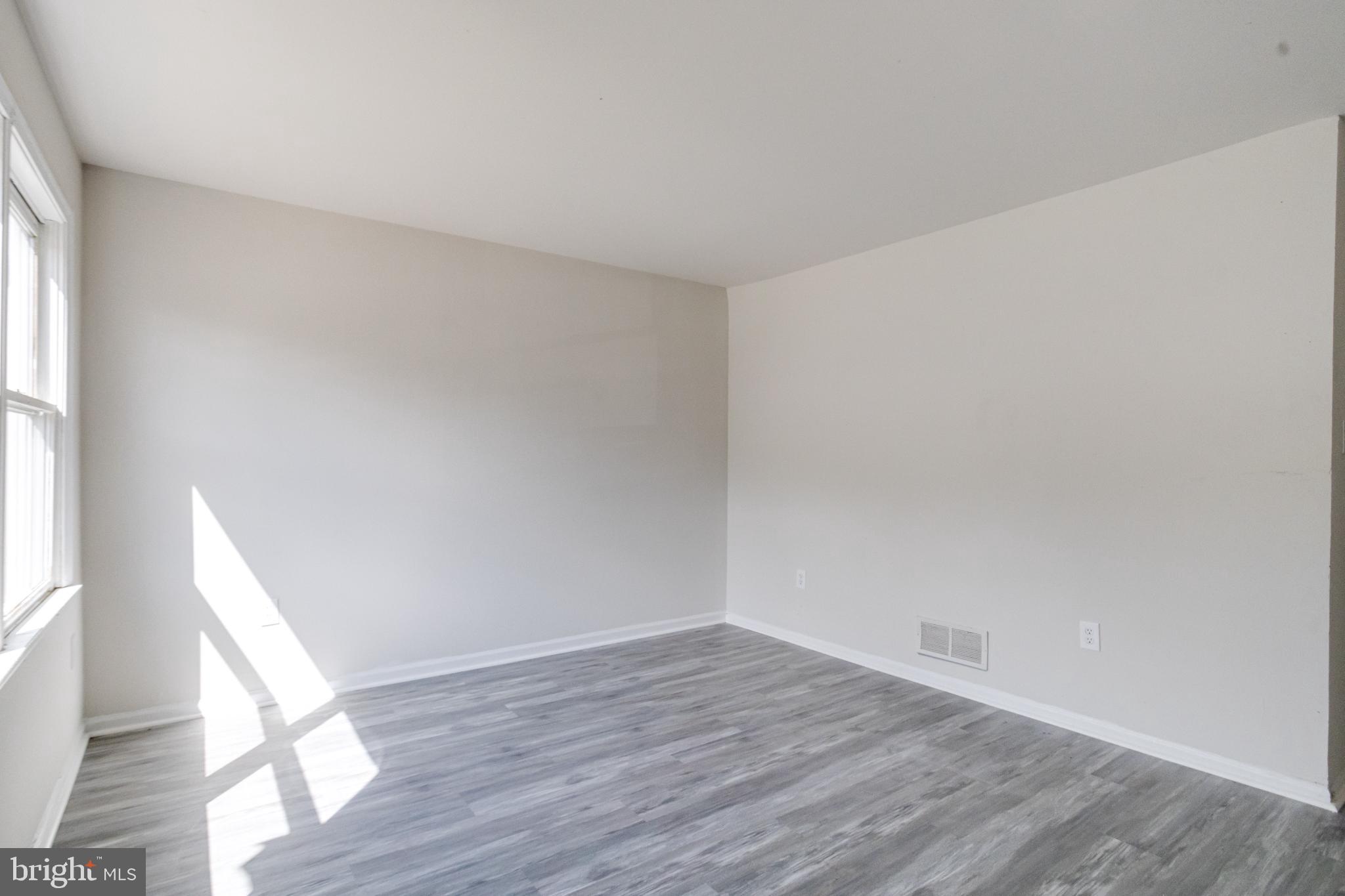 Bright and airy blank canvas awaits creativity.