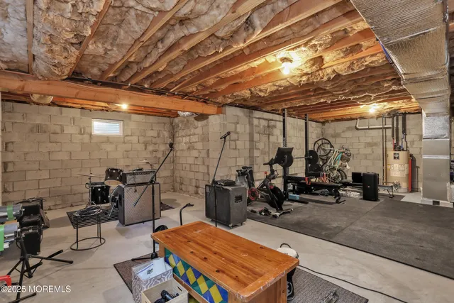 a room with gym equipment