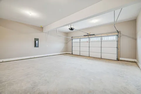 a view of a garage