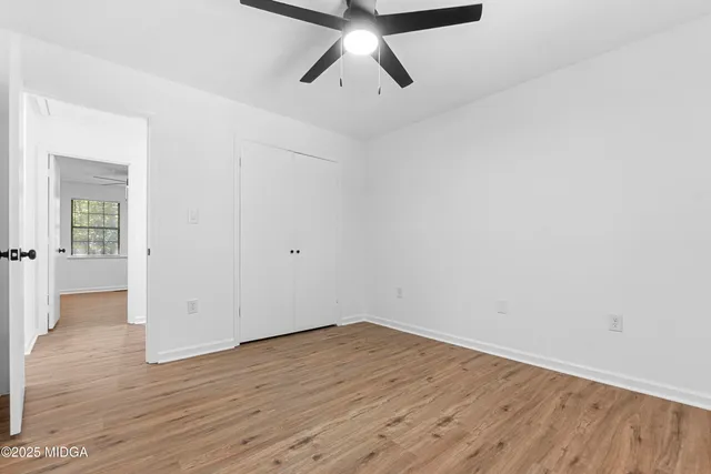 wooden floor in an empty room