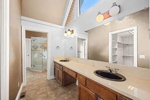 a view of a balcony with door and wooden floor