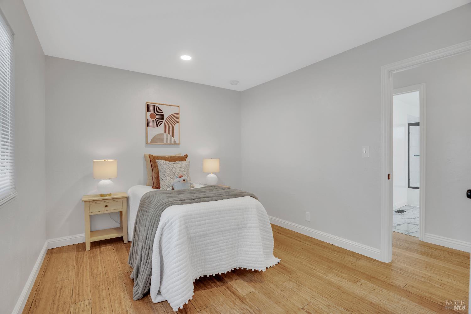 2785 Canyon Creek Drive San Ramon, CA 94583 - Photo 20 of 36 a bedroom with a bed and wooden floor