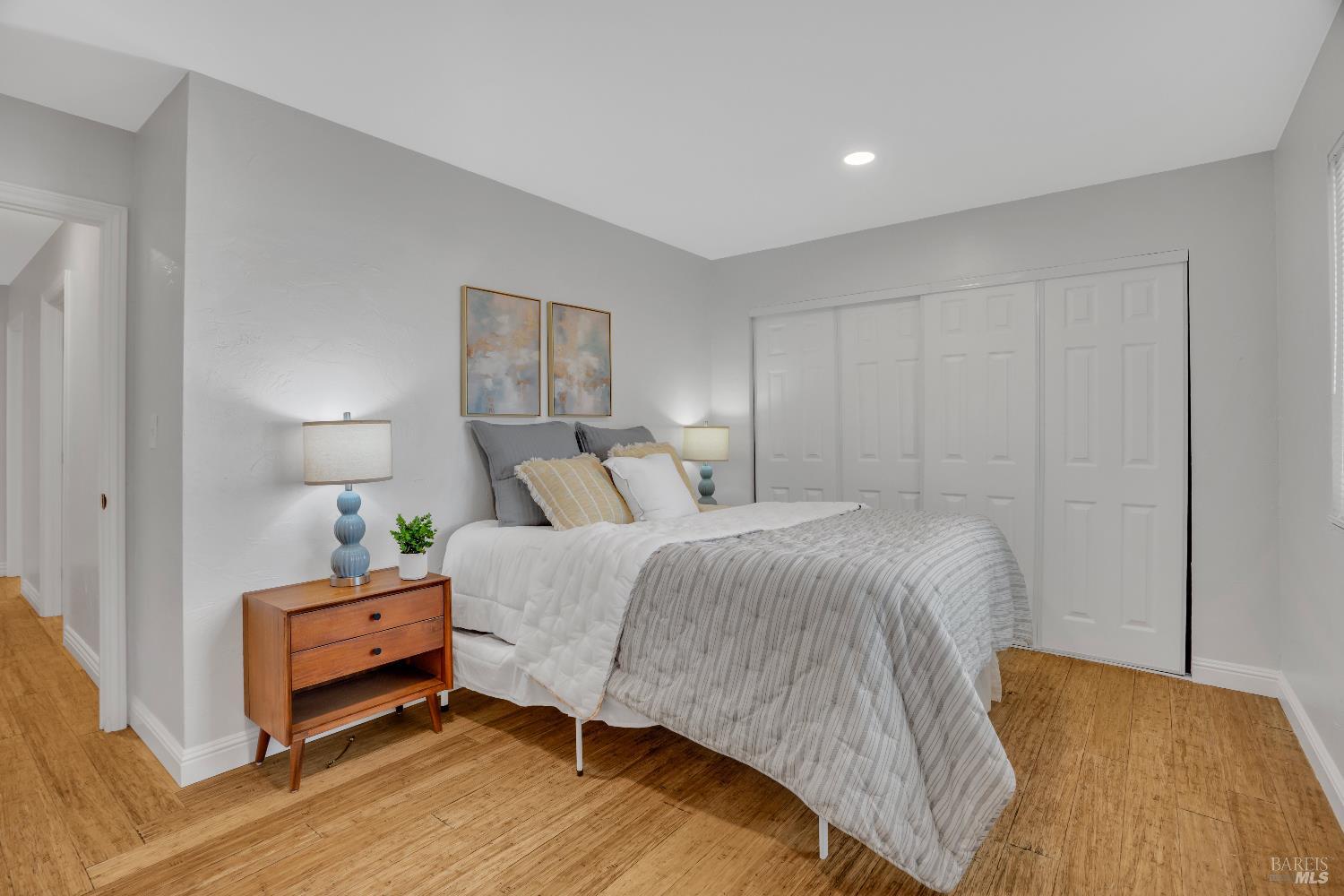 2785 Canyon Creek Drive San Ramon, CA 94583 - Photo 27 of 36 a bedroom with a bed and a lamp on dresser