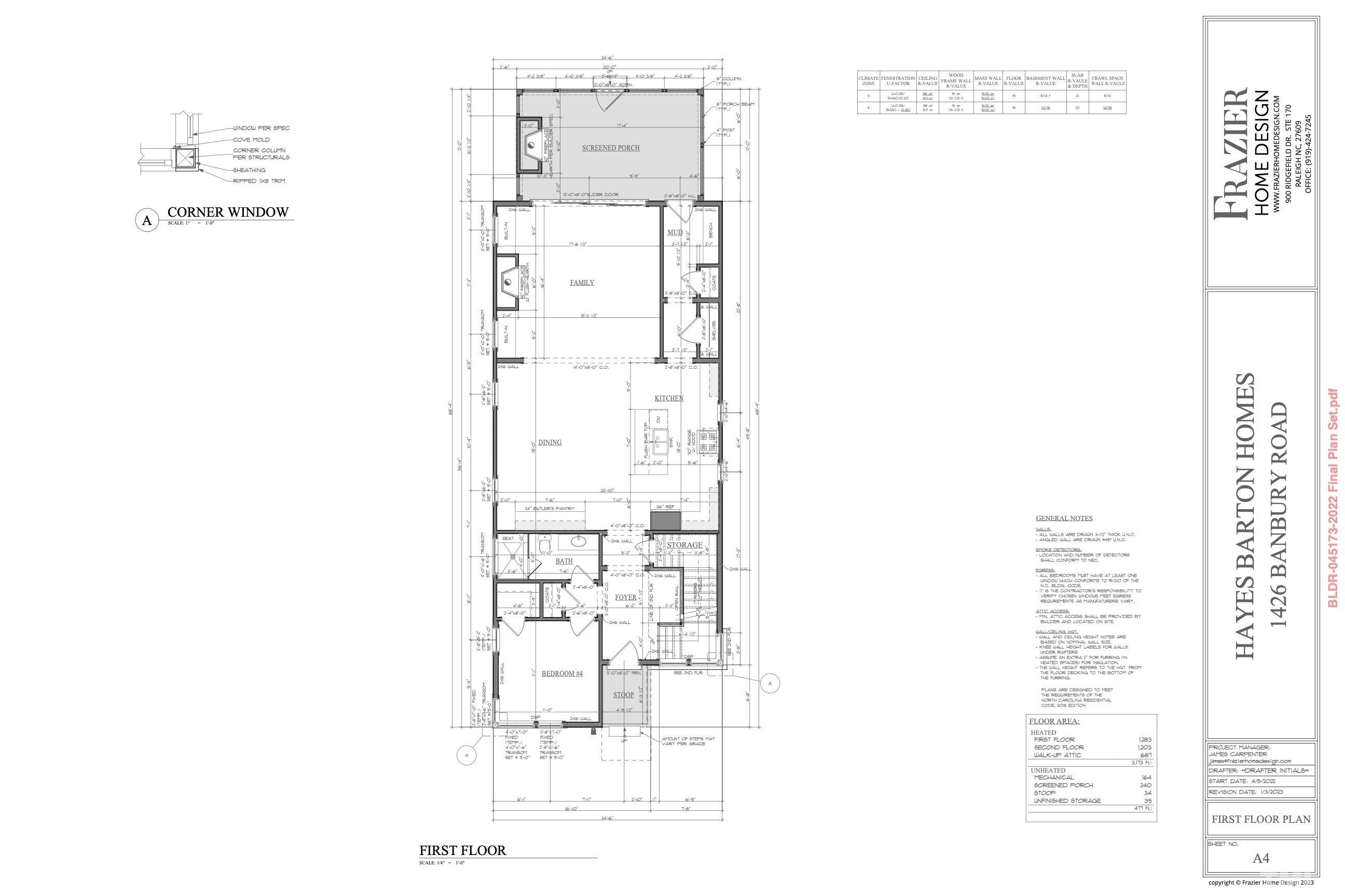 1426 Banbury Road Raleigh, NC 27607 - Photo 4 of 6 a picture of a floor plan