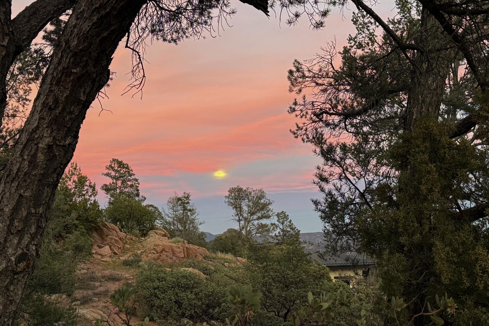 2401 East Rim Club Drive Payson, AZ 85541 - Photo 97 of 116 Revers sunset with moon rising from the east