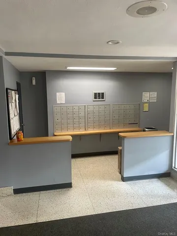 a living room with a large window