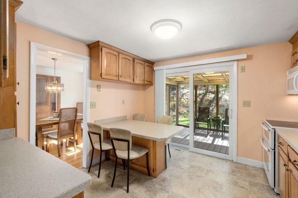 32 Eaton Road Framingham, MA 01701 - Photo 7 of 30 a dining room with furniture and a floor to ceiling window