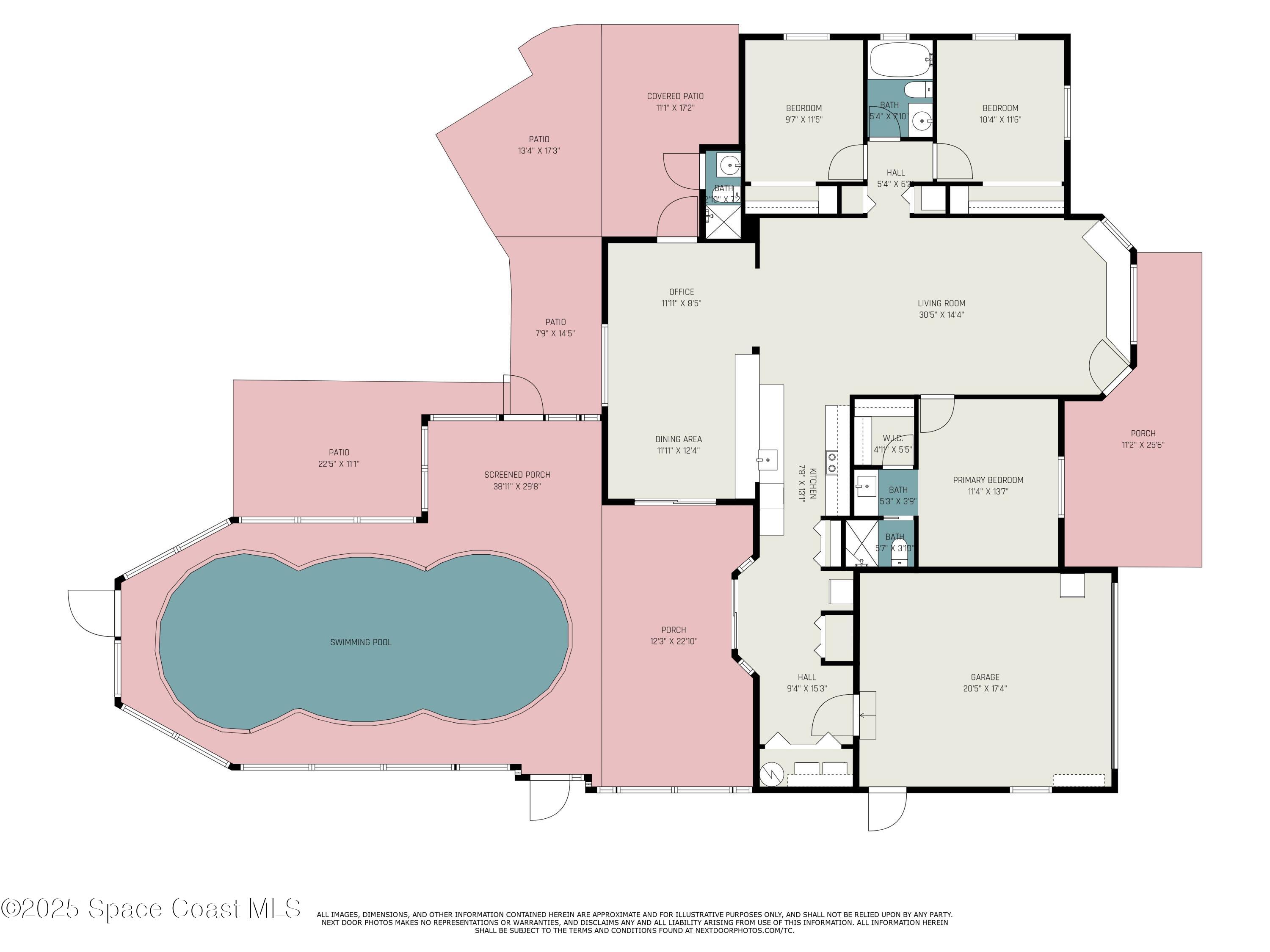 881 Gena Road Southwest Palm Bay, FL 32908 - Photo 23 of 23 Floor Plan