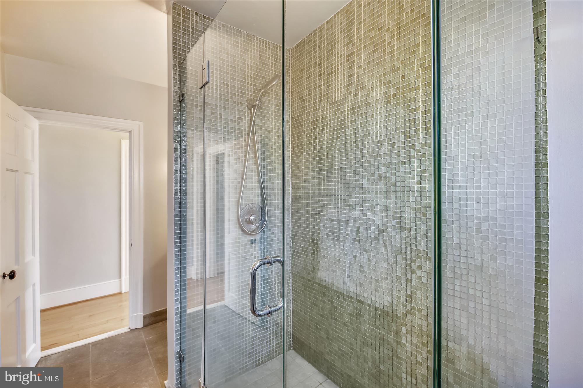 2801 Adams Mill Road Northwest, Unit 101 Washington, DC 20009 - Photo 21 of 28 Bathroom with huge glass shower