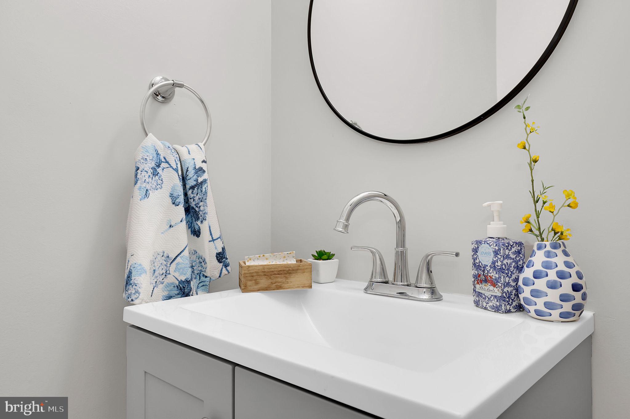 9012 Centerway Road Gaithersburg, MD 20879 - Photo 9 of 32 a bathroom with a sink and a mirror