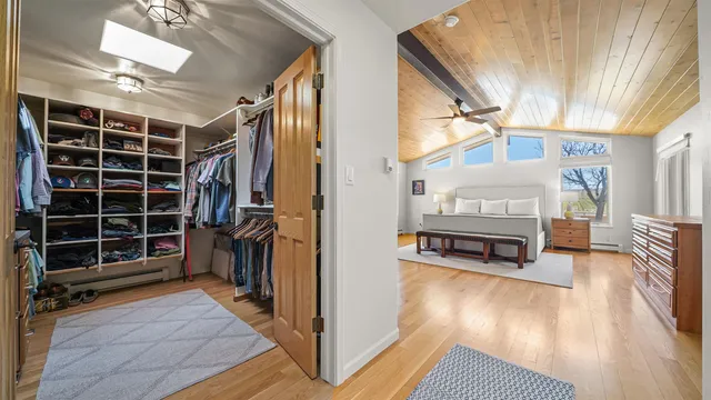 a view of livingroom with furniture and wooden floor
