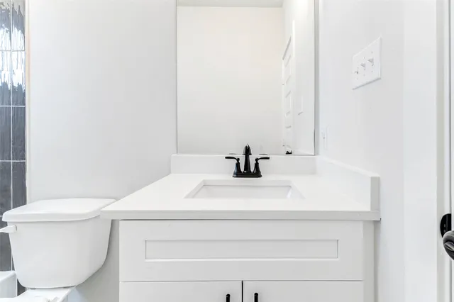 a bathroom with a sink and a toilet