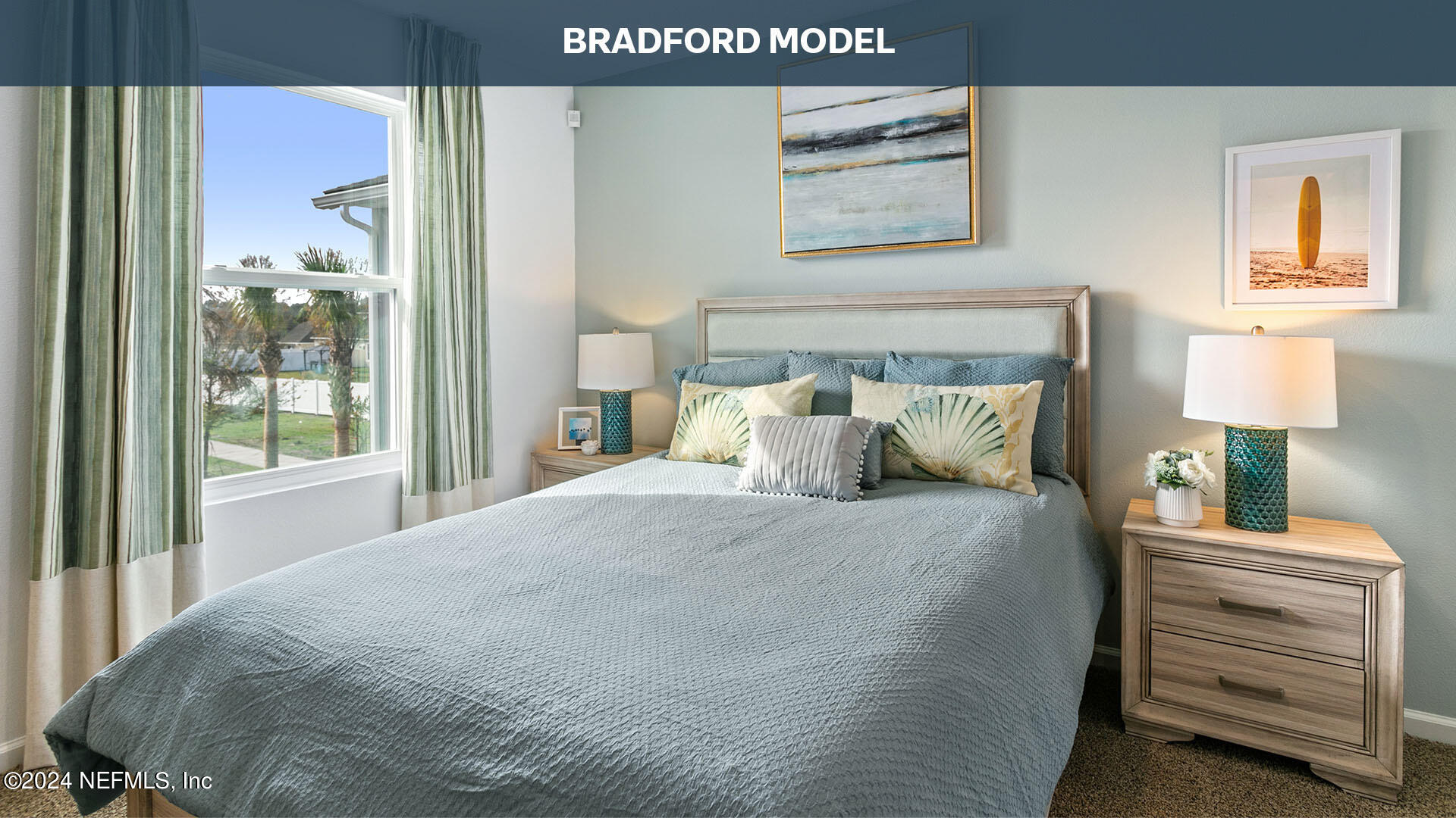 3523 Prairie Wind Court Middleburg, FL 32068 - Photo 17 of 30 a bedroom with a bed and a night stand