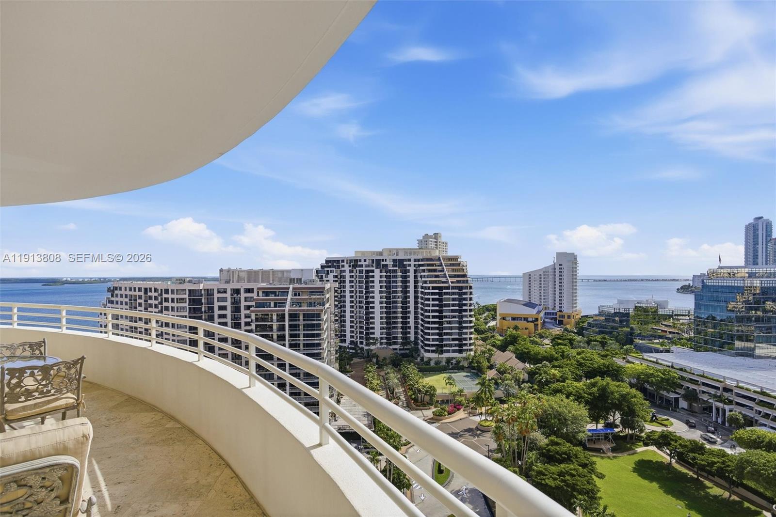 888 Brickell Key Drive, Unit 1903 Miami, FL 33131 - Photo 3 of 38 a view of a city with tall buildings