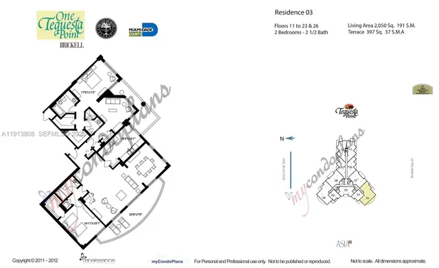 $1,650,000 | 888 Brickell Key Drive, Unit 1903, Miami, FL 33131