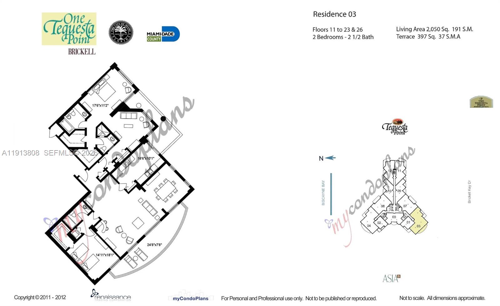 888 Brickell Key Drive, Unit 1903 Miami, FL 33131 - Photo 38 of 38 a picture of a black and white wall