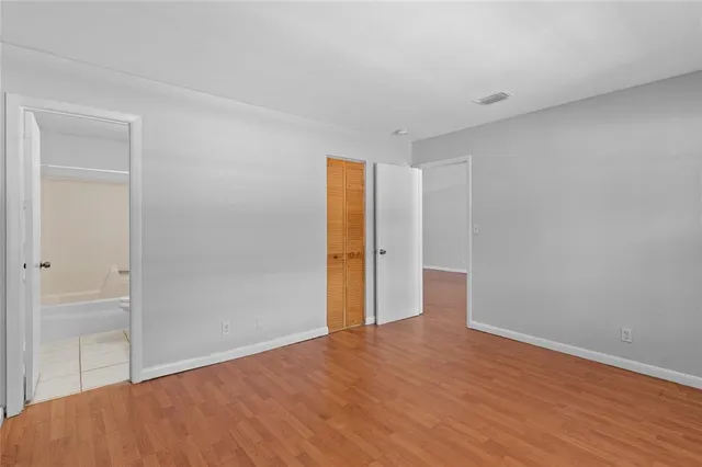 a view of an empty room