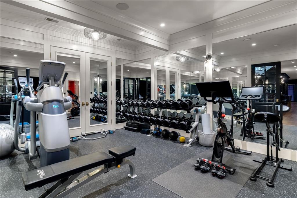435 Myoma Road Mars, PA 16046 - Photo 35 of 50 Private fitness studio with mirrored walls, professional-style equipment and generous workout space.