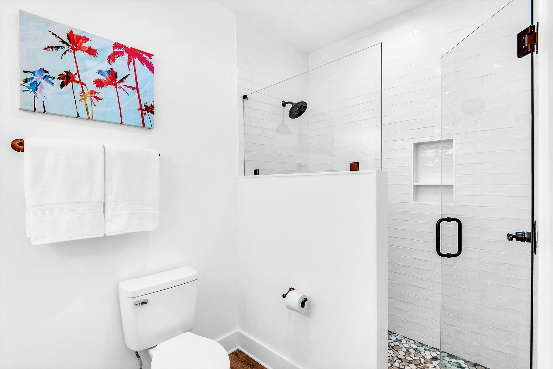 4541 Luke Avenue Destin, FL 32541 - Photo 43 of 49 a bathroom with a shower and a toilet