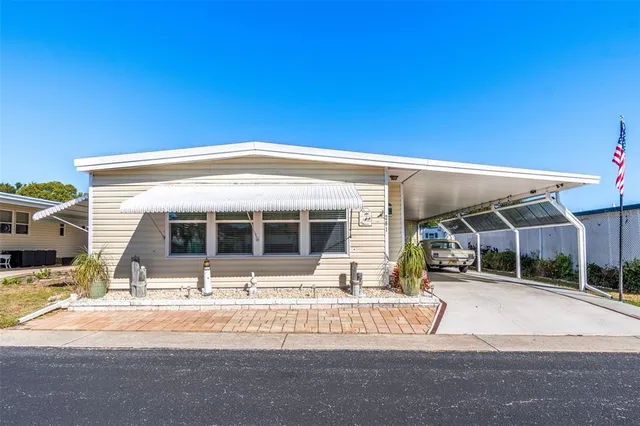 a view of a house with patio