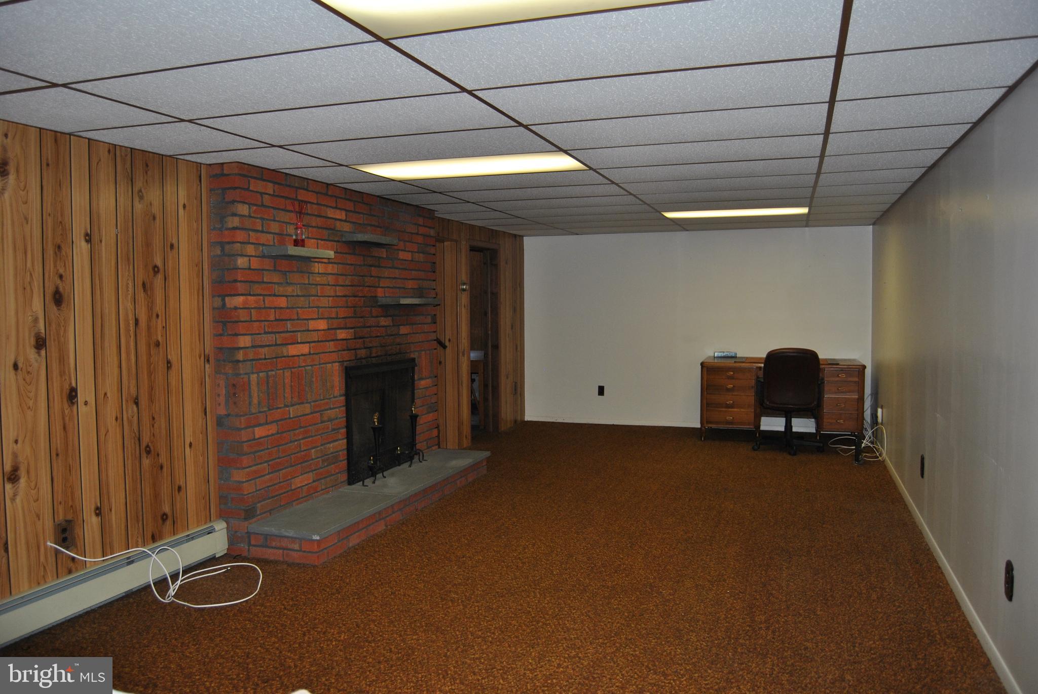 46 Cubberly Road Princeton Junction, NJ 08550 - Photo 14 of 17 Finished Basement with Fireplace